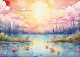 水彩画故事；水彩画完整故事