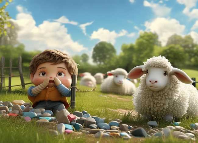 亡羊补牢寓言故事创意画幼儿、亡羊补牢的寓言故事怎么画