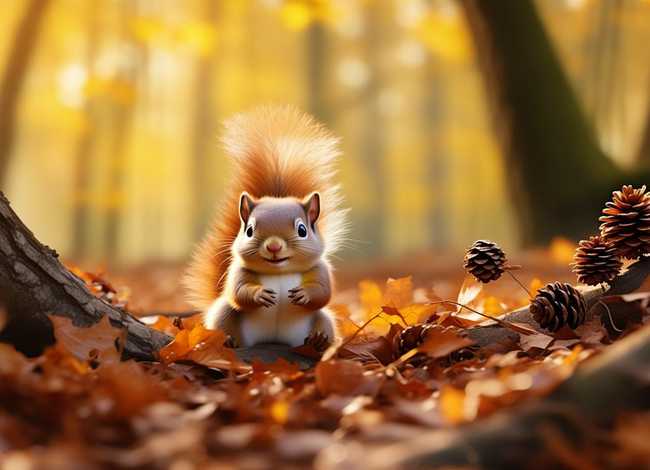 儿童故事小松鼠找松果 小松鼠找松果的故事