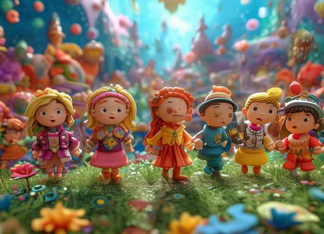 儿童故事无屏幕动画、少儿动画故事视频