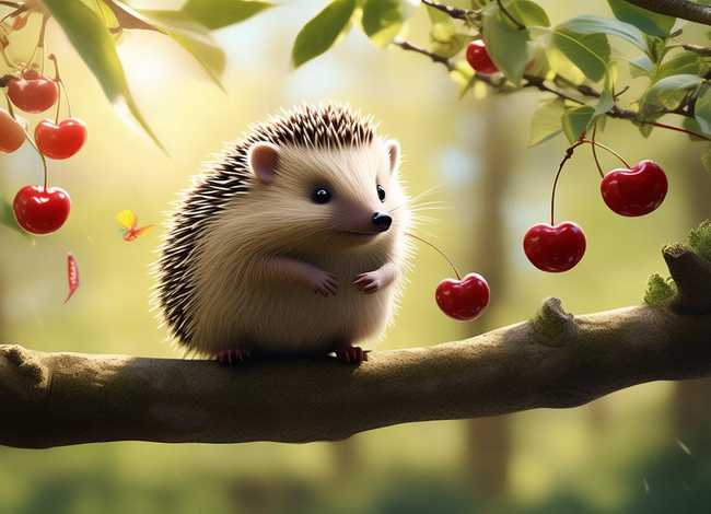 小刺猬摘果子的故事、小刺猬摘果子的故事原文