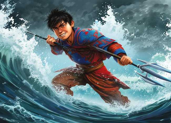 哪吒闹海儿童故事绘本 - 哪吒闹海绘本故事在线听