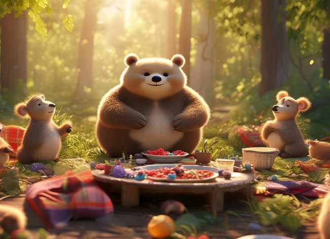 故事小熊请客文字；小熊请客故事文字版