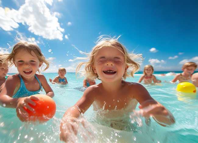 儿童夏天玩水的图片怎么画;儿童夏天玩水的图片怎么画好看 儿童夏天玩水的图片怎么画;儿童夏天玩水的图片怎么画好看