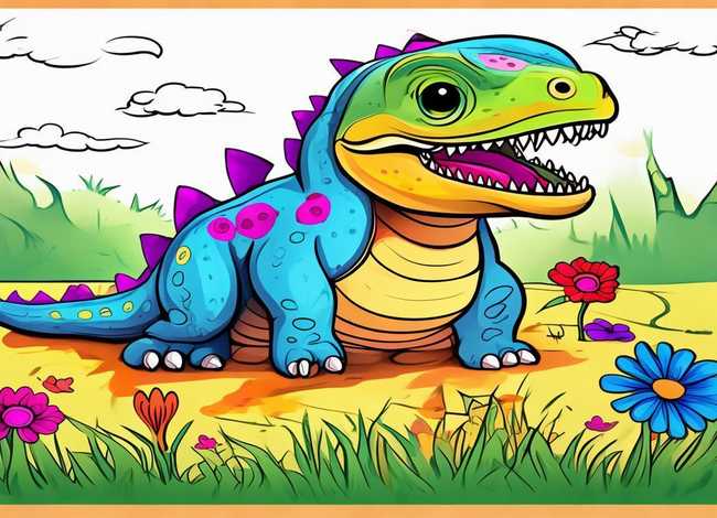 恐龙儿童涂色画打印大图(恐龙涂色画打印大图简单) 恐龙儿童涂色画打印大图(恐龙涂色画打印大图简单)