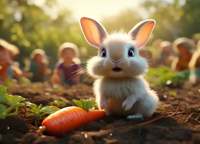儿童故事小兔子拔萝卜 小兔子拔萝卜幼儿故事