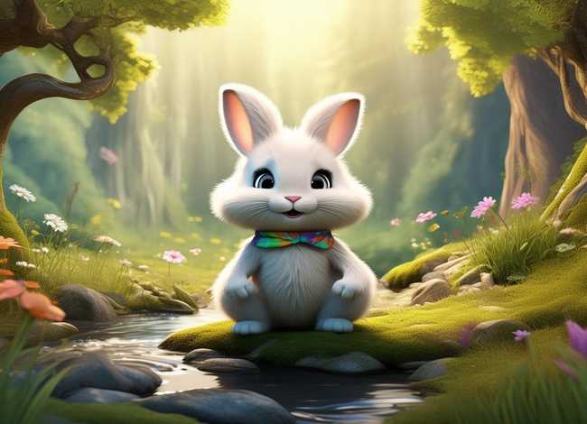 小白兔的儿童故事 - 少儿故事小白兔的故事