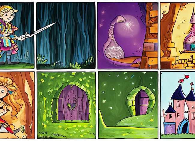 童话故事四格画（故事四格简笔画）