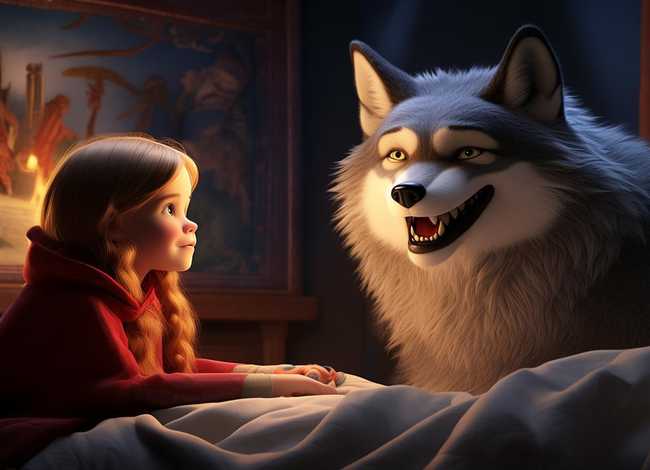 小红帽的故事睡前故事、大灰狼和小红帽的故事睡前故事