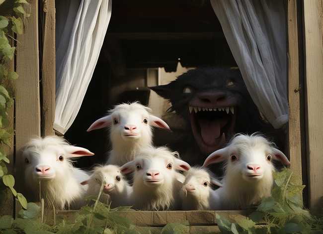 儿童故事狼和七只小山羊（幼儿故事狼和七只小山羊）