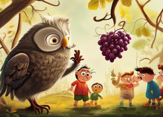 儿童故事葡萄是酸的、葡萄是酸的寓言故事告诉我们什么