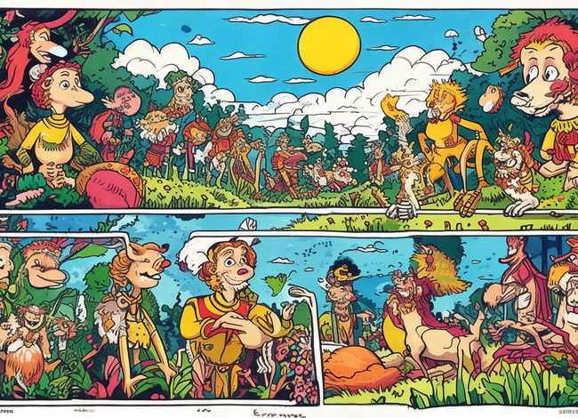 寓言故事连环画手抄报；寓言故事连环画手抄报分开