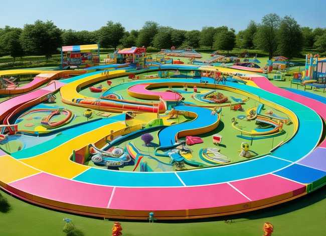 儿童自行车场地设计；儿童自行车场地设计图