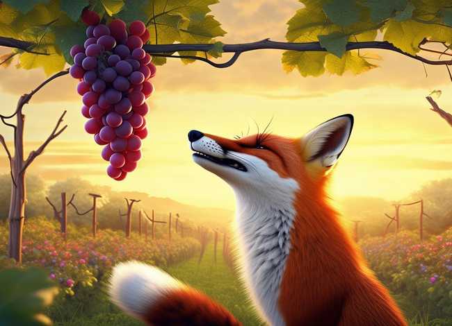英语寓言故事狐狸和葡萄（英语寓言故事狐狸和葡萄怎么写）