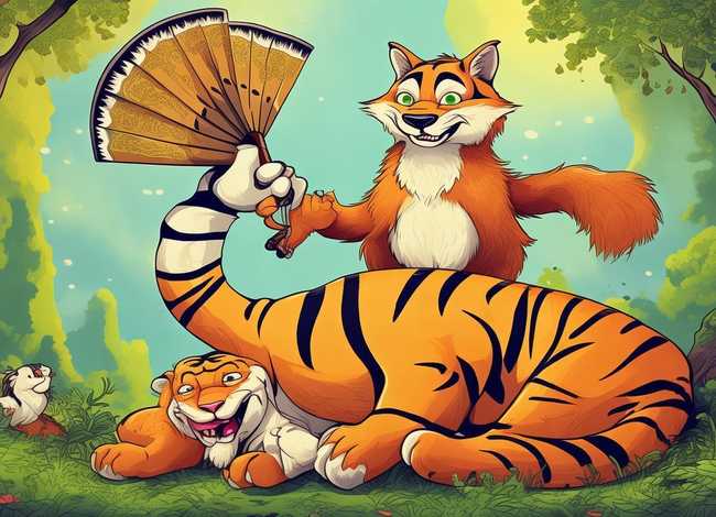 成语故事狐假虎威图画绘本、成语故事狐假虎威图画绘本教案