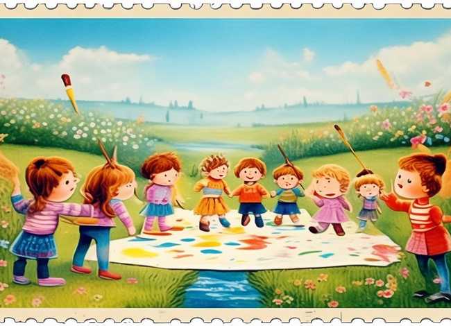 邮票故事儿童动画；邮票儿童画作品选