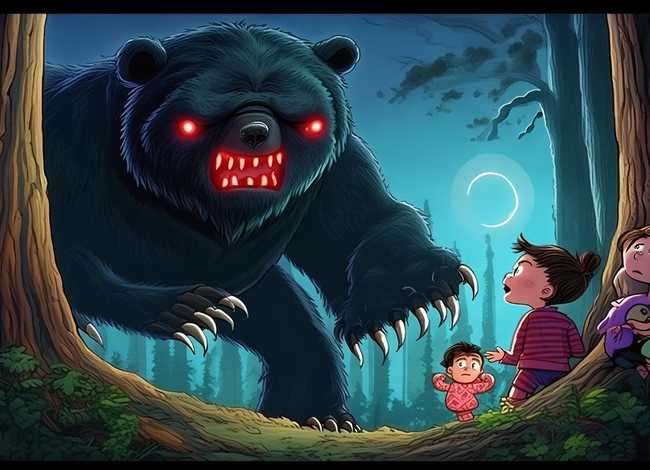 可怕的妖怪熊儿童故事内容 可怕的大妖怪绘本故事内容 可怕的妖怪熊儿童故事内容 可怕的大妖怪绘本故事内容
