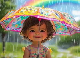 可爱的雨伞儿童故事、可爱的雨伞幼儿故事