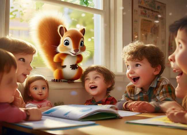 4-6岁小松鼠儿童故事、幼儿园小松鼠的故事