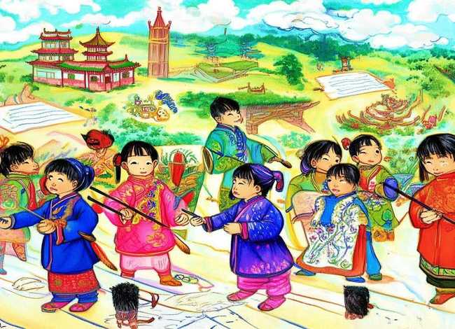 中国神话故事儿童自制连环画 中国神话故事 连环画