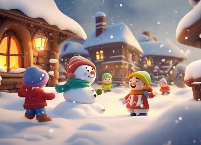 下雪的儿童故事视频、下雪的故事幼儿视频