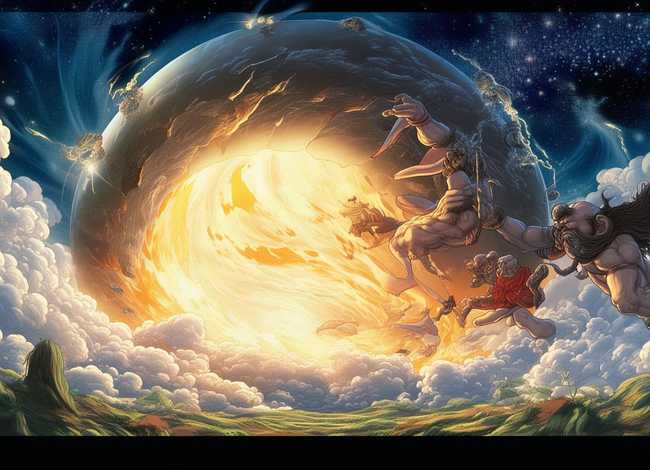 盘古开天地儿童神话故事动画片；盘古开天地的神话故事动画片