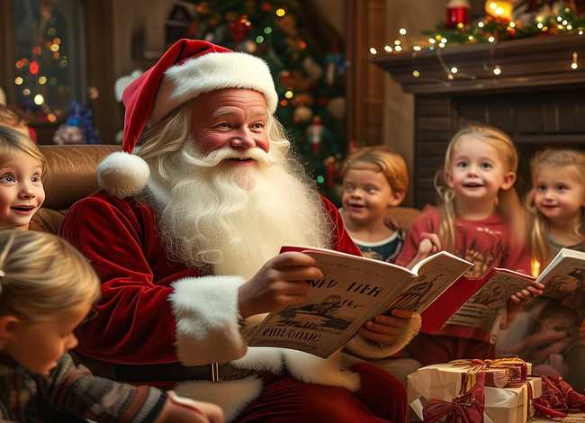 圣诞老人的故事儿童文字，圣诞老人的故事书