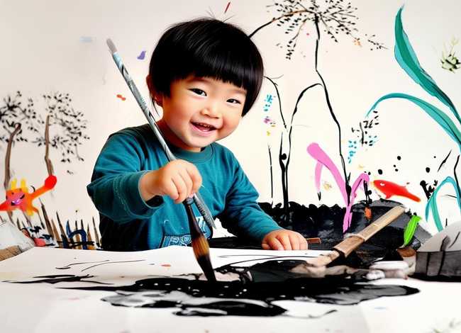 儿童水墨画简单画法（儿童水墨画简单画法教程）