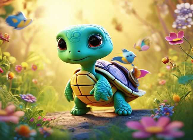 儿童故事小乌龟探亲旅行记演讲，小乌龟去旅行幼儿故事