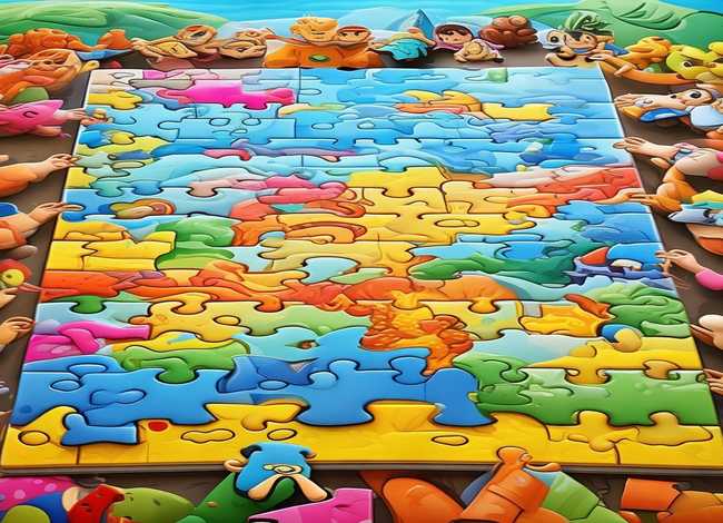 儿童拼图故事书、拼图故事教案