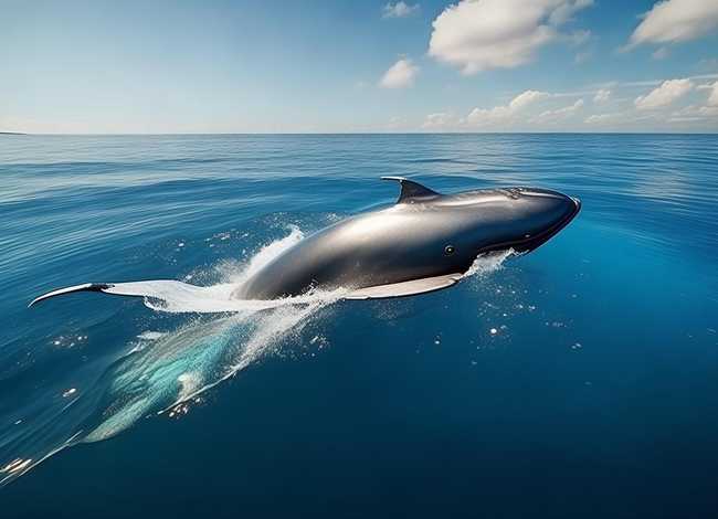 鲸在海里游泳，鲸在海里游泳英语