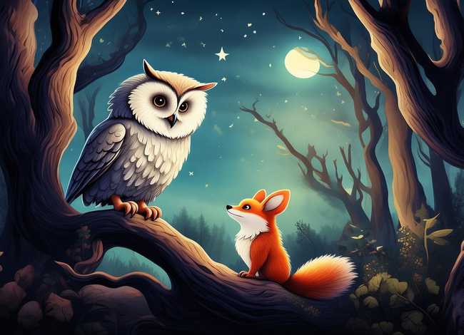 猫头鹰的故事绘本 - 猫头鹰的故事绘本图片