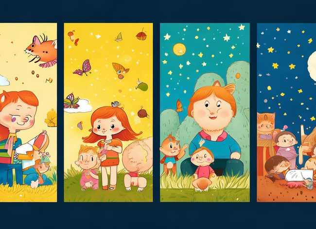 儿童故事连环画图片4幅，幼儿故事连环画图片4张简单