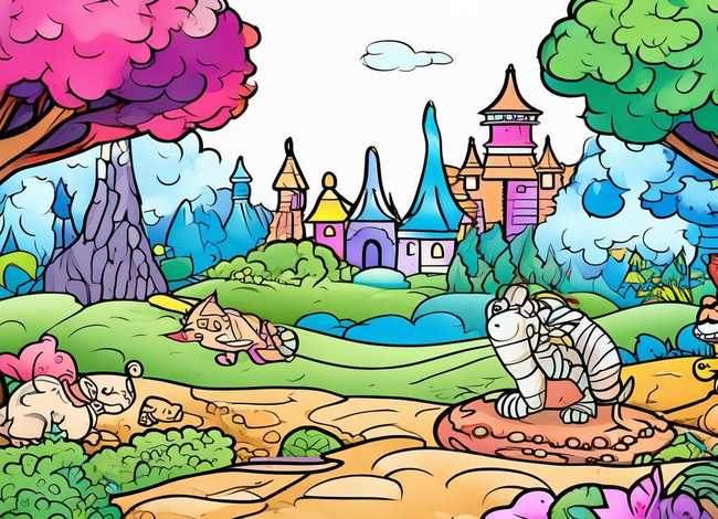儿童涂色故事绘本可以打印免费，免费故事绘本涂色素材15张