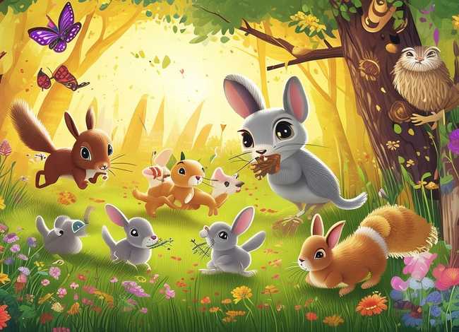 幼儿故事森林里的故事 - 幼儿故事森林里的小动物
