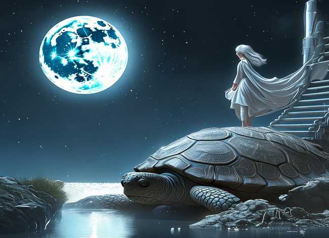 故事-嫦娥奔月；故事-嫦娥奔月vs灵龟望月富贵毛福梅