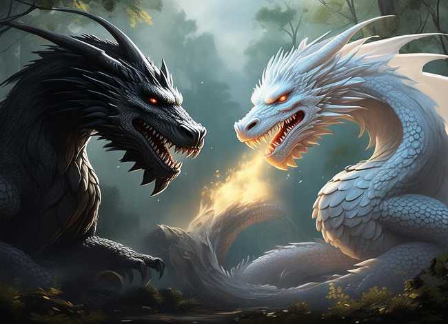 黑龙白龙的故事 黑龙白龙的故事民间故事 黑龙白龙的故事 黑龙白龙的故事民间故事