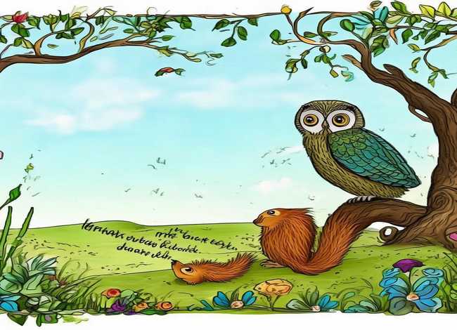 寓言故事简单又漂亮的画（寓言故事简单又漂亮的画加文字图片）