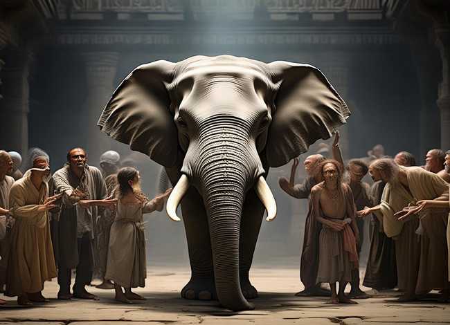 盲人摸象的故事原版；盲人摸象的故事原版视频