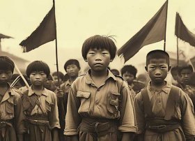 抗战儿童团故事；抗战儿童团照片