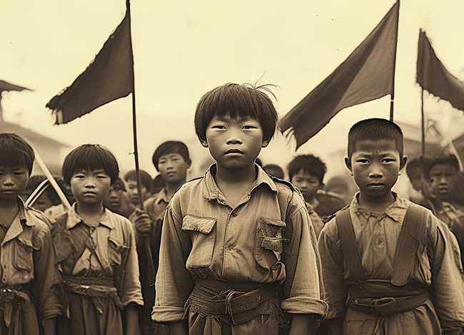 抗战儿童团故事；抗战儿童团照片