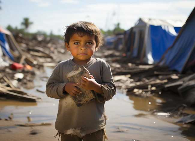 灾区儿童的生活的图片（灾区孩子的生活条件图片）