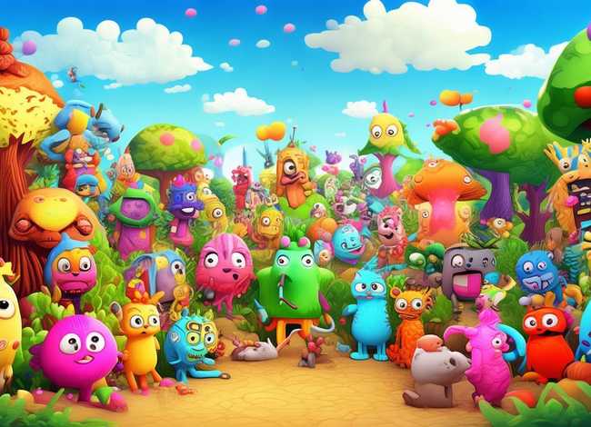 儿童动画插画；儿童动画插画素材