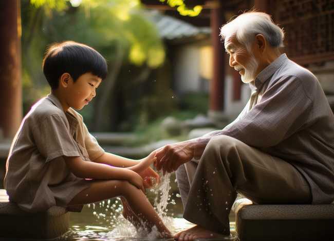 孝道故事画画简单（孝道故事画画简单又好看）