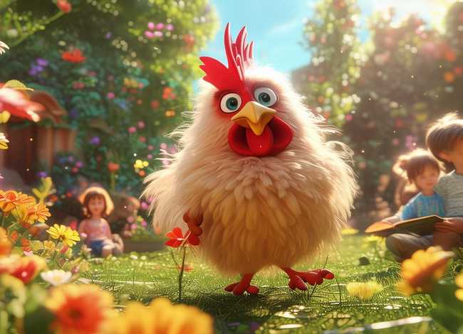 儿童故事3-6岁公鸡故事朗读（大公鸡幼儿故事）