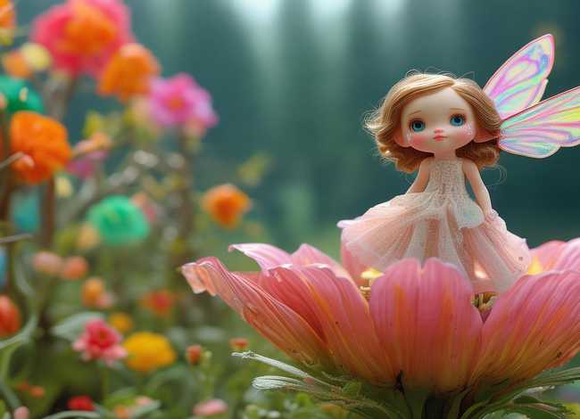 拇指姑娘故事图片配图 - 拇指姑娘故事图片 插画