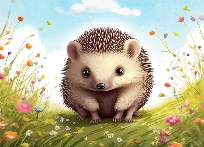 小刺猬的故事绘本图片；小刺猬的故事绘本图片简单