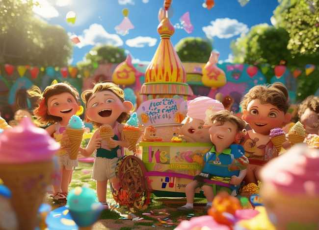 关于冰淇淋的儿童故事ppt；关于冰淇淋的幼儿故事