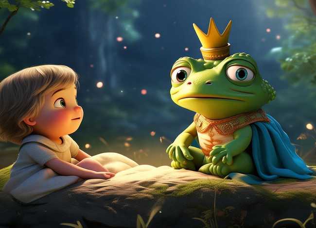 儿童睡前故事青蛙王子的故事，儿童故事睡前故事3-6岁青蛙王子
