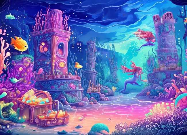 海底的秘密绘本故事；海底的秘密绘本故事PPT